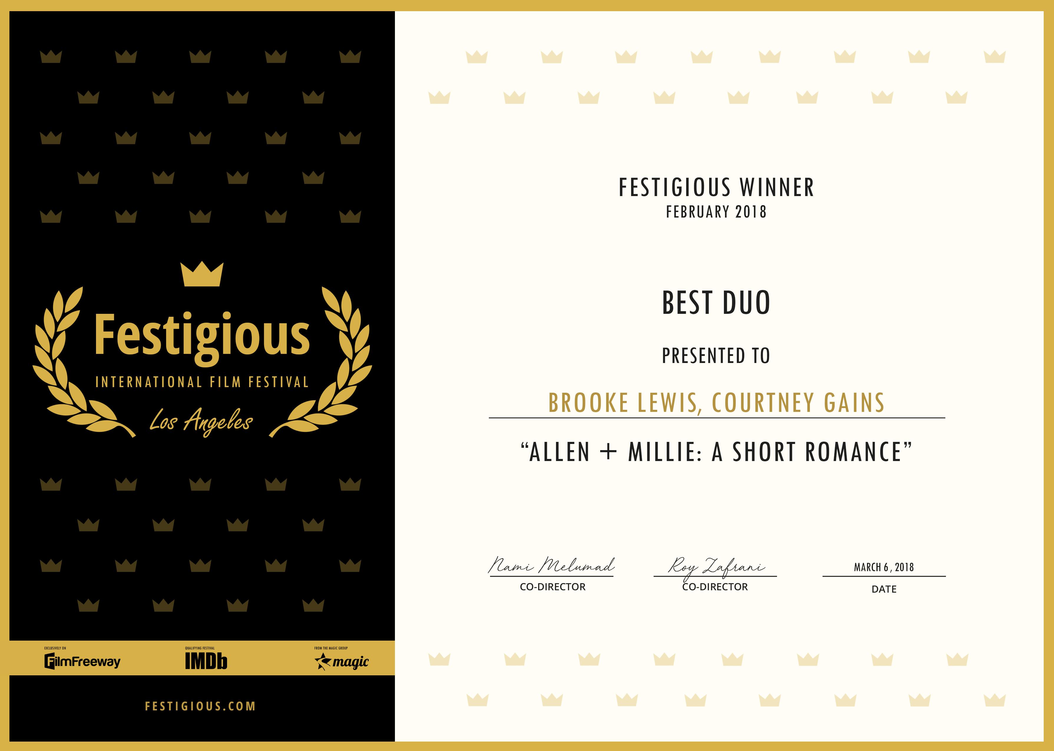 Brooke Lewis, dark comedy